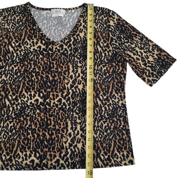 Byer California Women’s Animal Print Vintage 3/4 Sleeve Top Blouse Size L - Picture 7 of 7